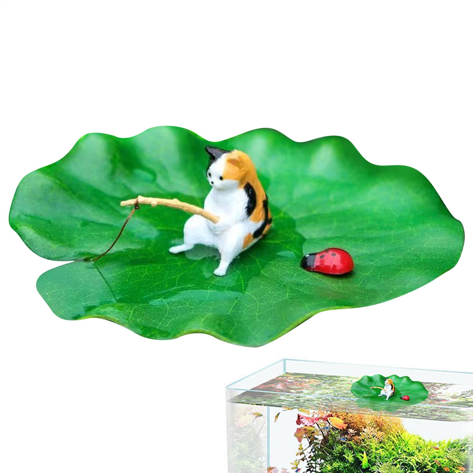 Aquarium Plants Live - ของตกแต่งตู้ปลา แมวลอยน้ำ ตกปลา ของตกแต่งตู้ปลา รุ่นจำลอง สำหรับผู้ที่ชื่นชอบ