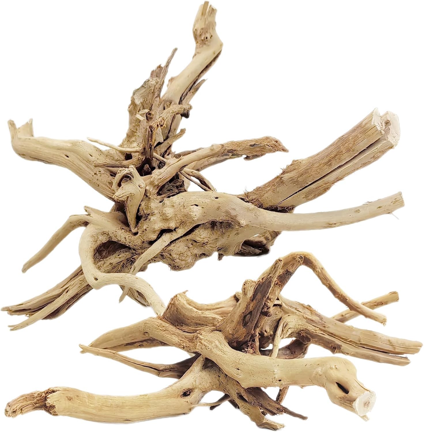 Aquarium Driftwood - ไม้ลอยน้ำธรรมชาติขนาด 20-25 ซม. 1 ชิ้น สำหรับตกแต่งตู้ปลา