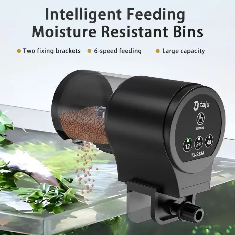Aquarium Fertilizer - เครื่องให้อาหารปลาในตู้ปลา เครื่องให้อาหารอัตโนมัติสำหรับปลาสวยงามและเต่า ให้อาหารปลาในตู้ปลาโดยอัตโนมัติ