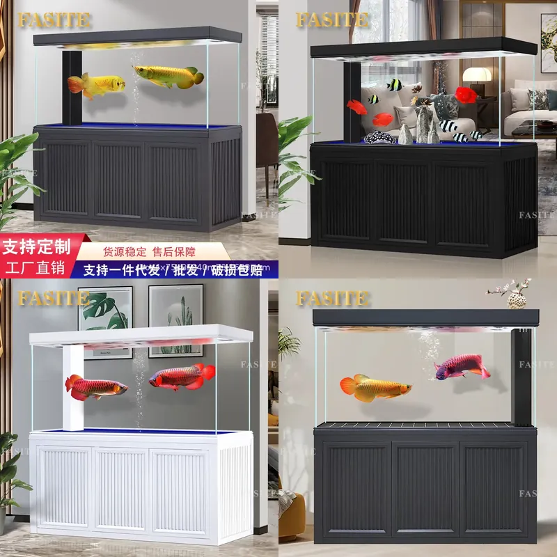 Aquarium Planted Tank Filter - สำหรับตู้ปลาอโรวาน่ากระจกใสพิเศษ พร้อมระบบกรองก้นตู้แบบไม่ต้องใช้น้ำ ตู้ปลาสำหรับปลูกพืชน้ำ เหมาะสำหรับห้องนั่งเล่นในบ้าน