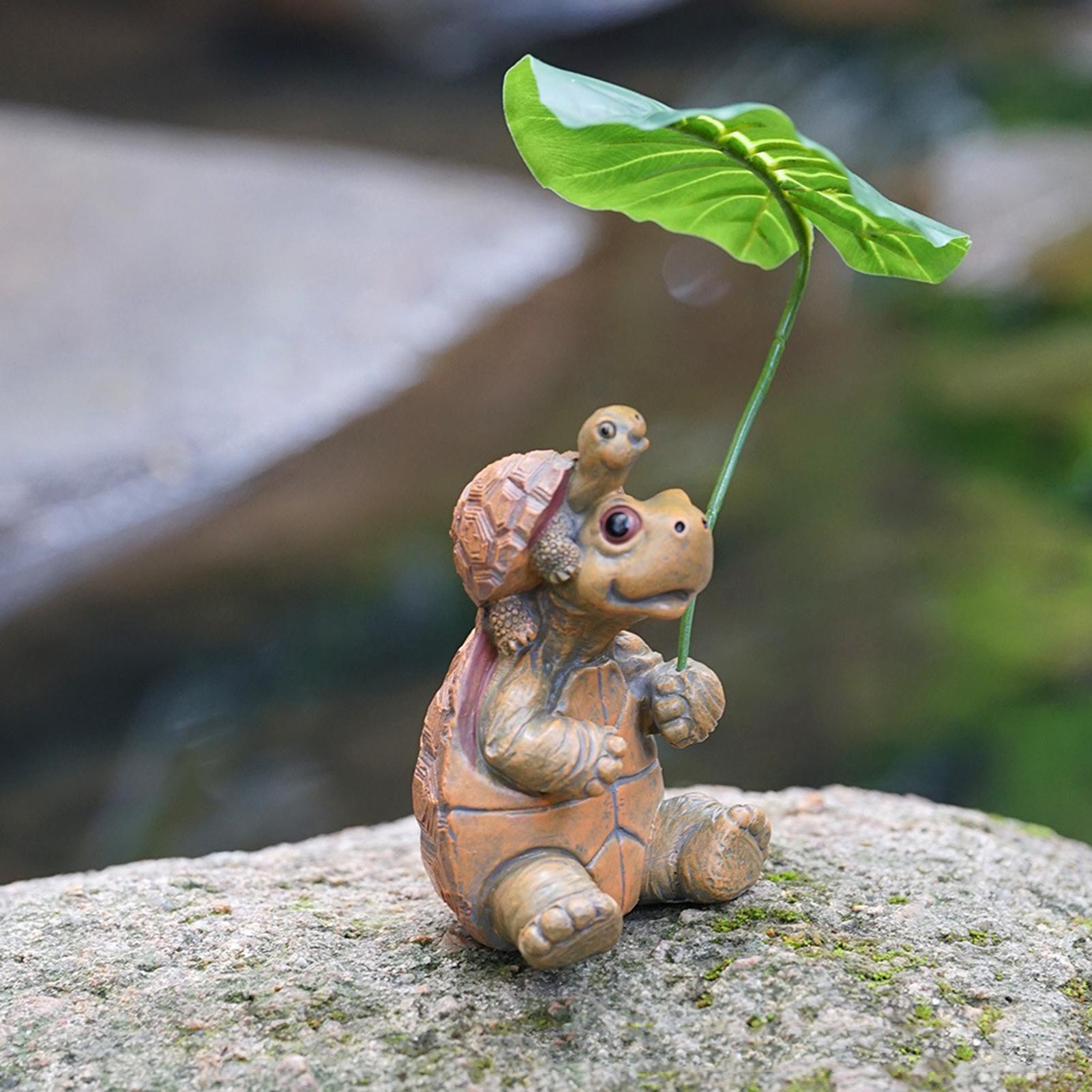 ตุ๊กตาเต่าตกแต่งตู้ปลา รูปปั้น - Plant Aquarium Pot บทวิจารณ์และราคา